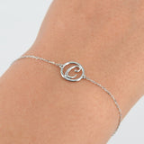 Initial Bracelet - Solid 18k Gold Letter - Personalized Jewelry