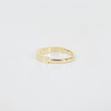 Unique His & Her Gold Wedding Band - Flat 3 mm Plain Solid 18k Gold Ring