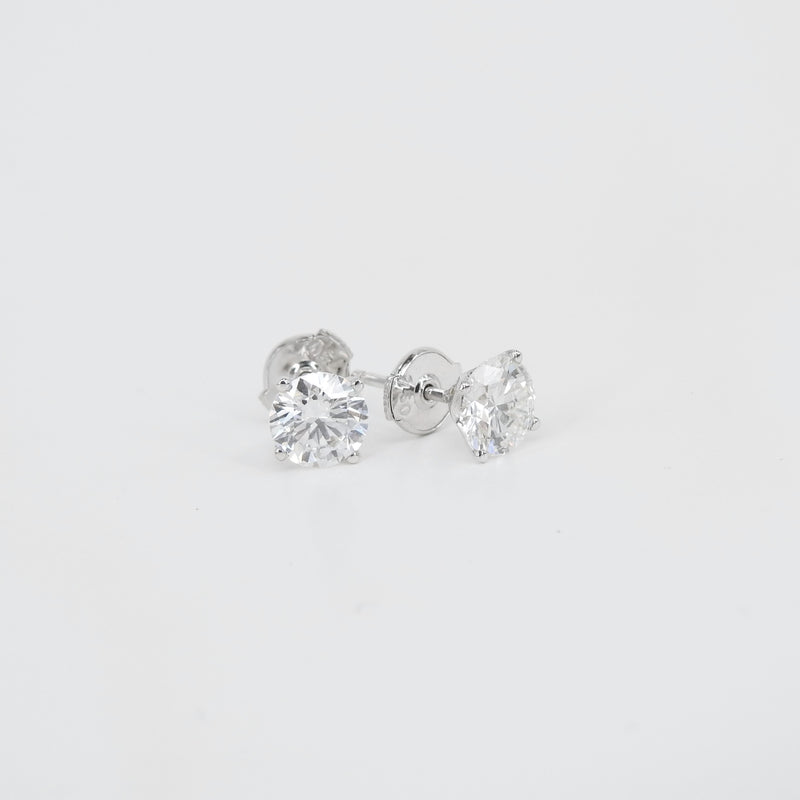 Lab-Grown 1 Ct Diamond Stud Earrings - Sustainable Bridal Jewelry