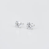 Lab-Grown 1 Ct Diamond Stud Earrings - Sustainable Bridal Jewelry