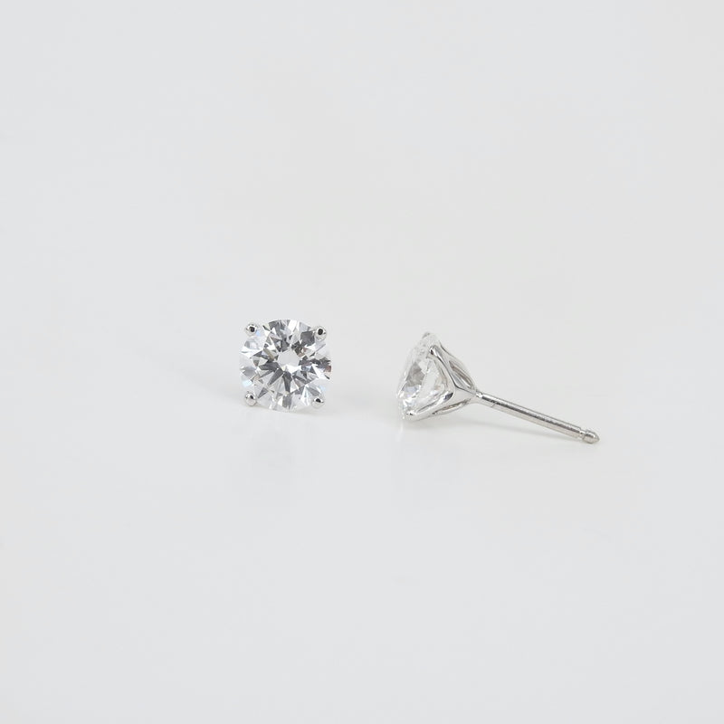 Lab-Grown 1 Ct Diamond Stud Earrings - Sustainable Bridal Jewelry