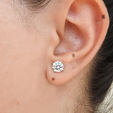 Lab-Grown 1 Ct Diamond Stud Earrings - Sustainable Bridal Jewelry