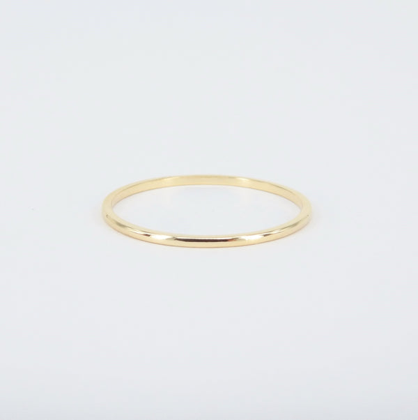 Thin Wedding Band for Couples - Handmade 18k Gold Pinky Ring