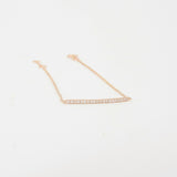 Diamond Bar Bracelet - Dainty Delicate Diamond Bracelet – Genuine Diamond Bracelet – Minimal Diamond Wedding Bracelet Set – Handmade Jewelry
