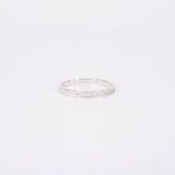Diamond Wedding Band – Dainty Natural Diamond Ring – 2 mm Thin Half Eternity Ring – Vintage Unique Wedding Ring Set