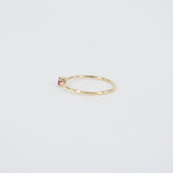 Dainty Ruby Engagement Ring – Small Minimalist Ruby Ring – Simple genuine Ruby Ring - Natural July Birthstone Ring - Ruby Stacking Gold Ring