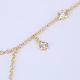 Dainty Diamond Hand Chain Bracelet – Natural Diamond Bezel Finger Bracelet – Solid 18k Gold Dangle Hand Jewelry
