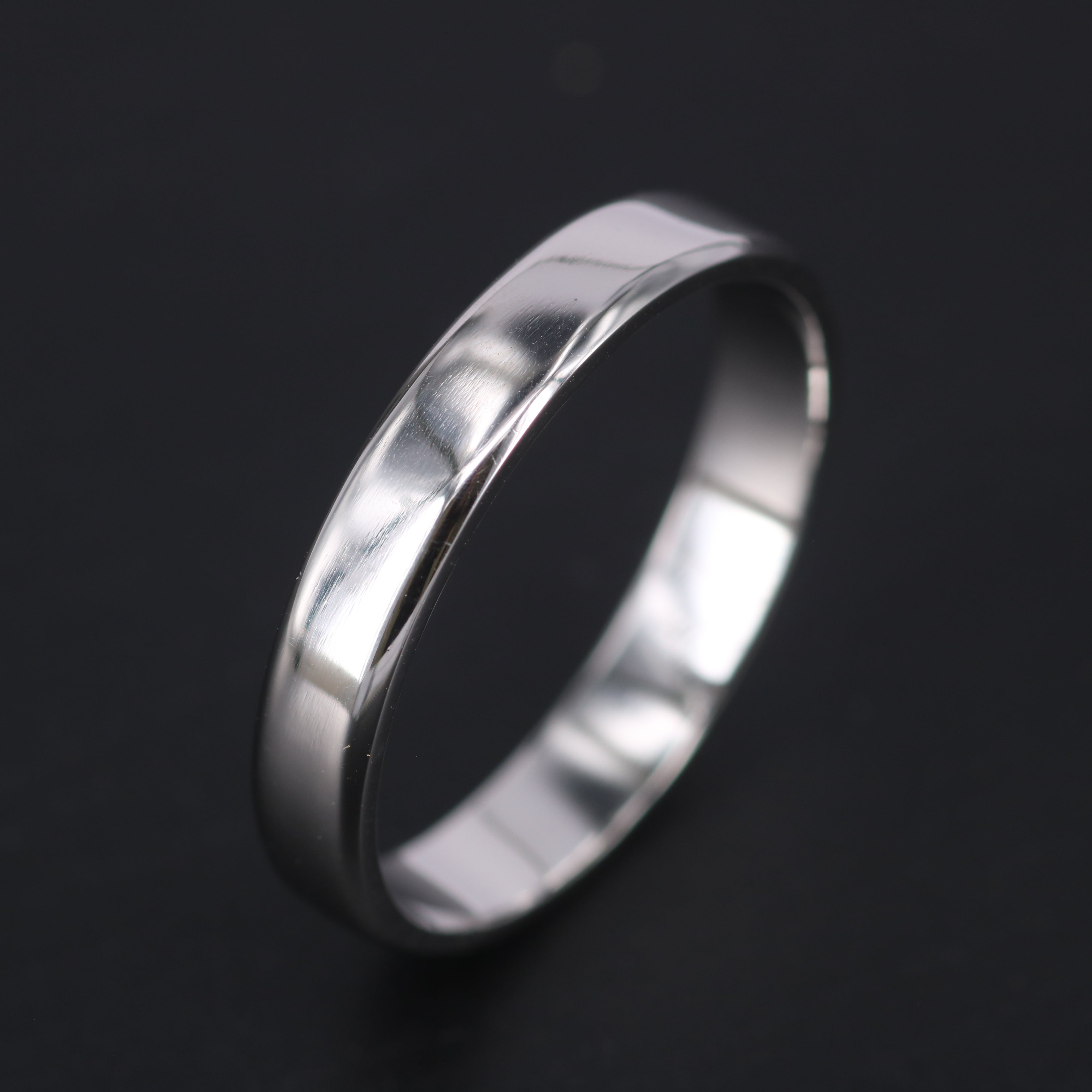 4 mm Solid Platinum Wedding Band for Men