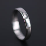 4mm Solid Platinum Wedding Band – Minimalist Comfort Fit Ring For Men