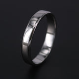 4mm Solid Platinum Wedding Band – Minimalist Comfort Fit Ring For Men