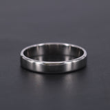 4mm Solid Platinum Wedding Band – Minimalist Comfort Fit Ring For Men