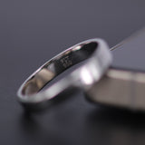 4mm Solid Platinum Wedding Band – Minimalist Comfort Fit Ring For Men