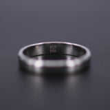 4mm Solid Platinum Wedding Band – Minimalist Comfort Fit Ring For Men