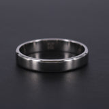 4mm Solid Platinum Wedding Band – Minimalist Comfort Fit Ring For Men