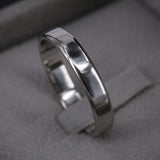 4mm Solid Platinum Wedding Band – Minimalist Comfort Fit Ring For Men