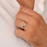 4mm Solid Platinum Wedding Band – Minimalist Comfort Fit Ring For Men