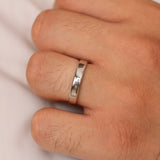 4mm Solid Platinum Wedding Band – Minimalist Comfort Fit Ring For Men