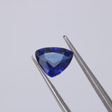 1.87 CT Natural Blue Sapphire – Unheated Triangle Cut Loose Gemstone – IDL Certified