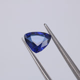 1.87 CT Natural Blue Sapphire – Unheated Triangle Cut Loose Gemstone – IDL Certified