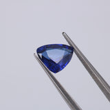 1.87 CT Natural Blue Sapphire – Unheated Triangle Cut Loose Gemstone – IDL Certified