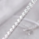 Luxury Diamond Tennis Bracelet – 2.5 mm E VVS Diamonds in Solid Gold – Dainty Fine Jewelry for Brides, Gifts, or Everyday Glam