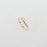 Infinity Solitaire Diamond Engagement Ring