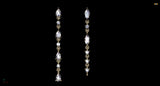 Custom Order – Asymmetrical Dangling Diamond Earrings (Single Pieces)
