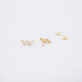 Marquise Illusion Diamond Earrings - Delicate Nature-Inspired Studs