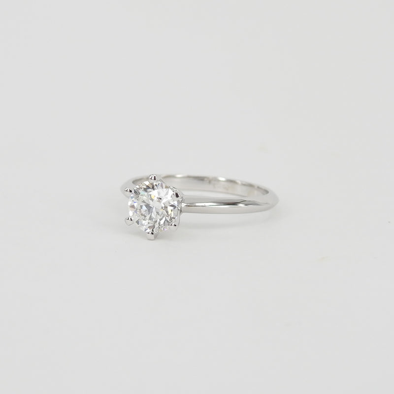 GIA Certified 0.9 Ct Diamond Solitaire Ring - April Birthstone