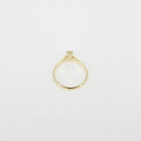 0.20 Ct Diamond Engagement Ring - April Birthstone - Handmade Wedding Jewelry