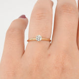 Vintage GIA Certified Diamond Engagement Ring - 6 Prongs