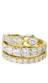 Custom Snake Pinky Ring – Lab Grown Diamonds 1.85 CTW – Solid 18K Gold Statement Ring