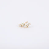 Marquise Illusion Diamond Earrings - Delicate Nature-Inspired Studs