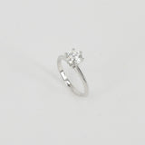 GIA Certified 0.9 Ct Diamond Solitaire Ring - April Birthstone