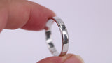 4mm Solid Platinum Wedding Band – Minimalist Comfort Fit Ring For Men