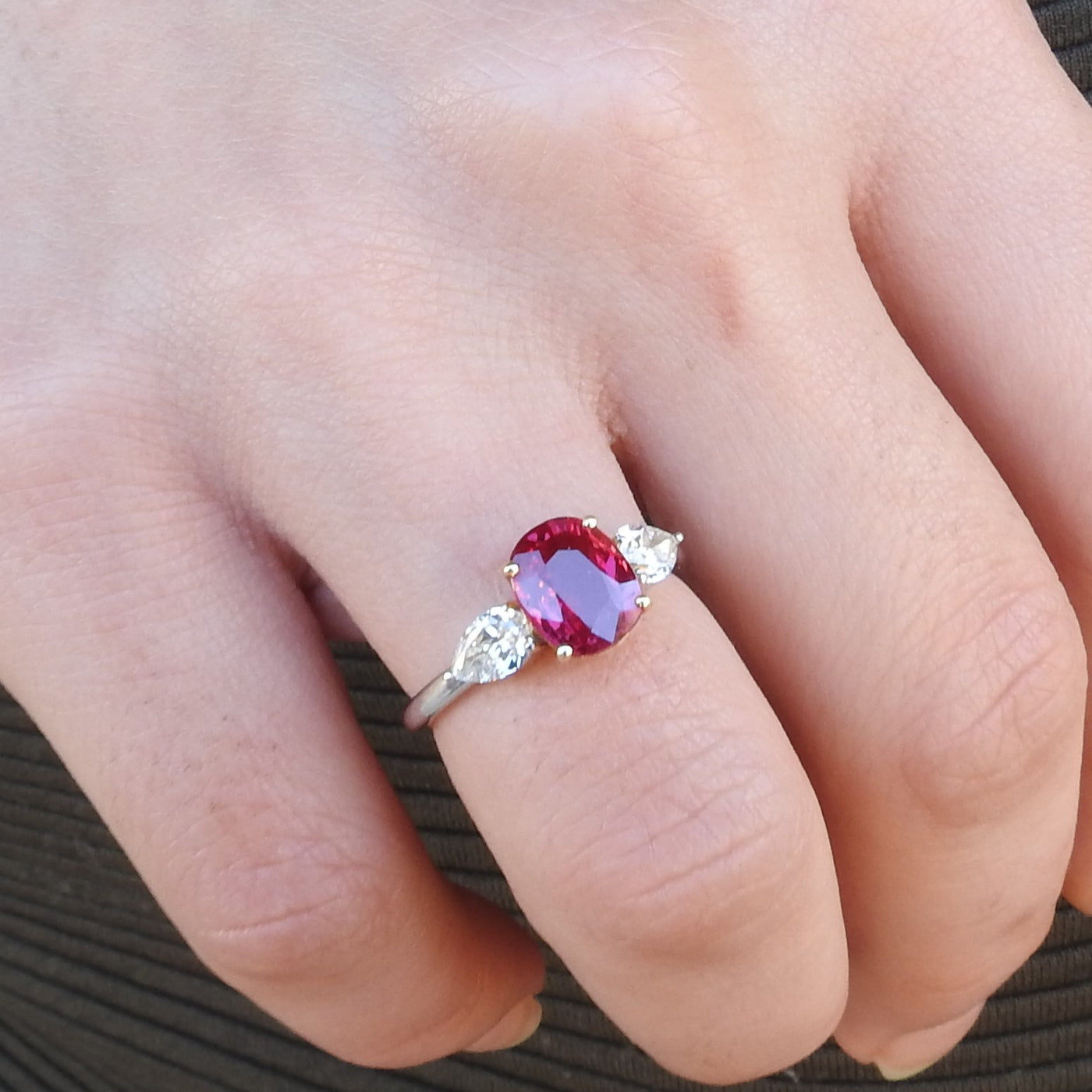 Ruby Engagement Ring - Unheated Mozambique – NaturalGemsAtelier