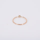 Dainty Minimalist V-Prong Diamond Engagement Ring