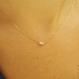 Baguette Diamond necklace