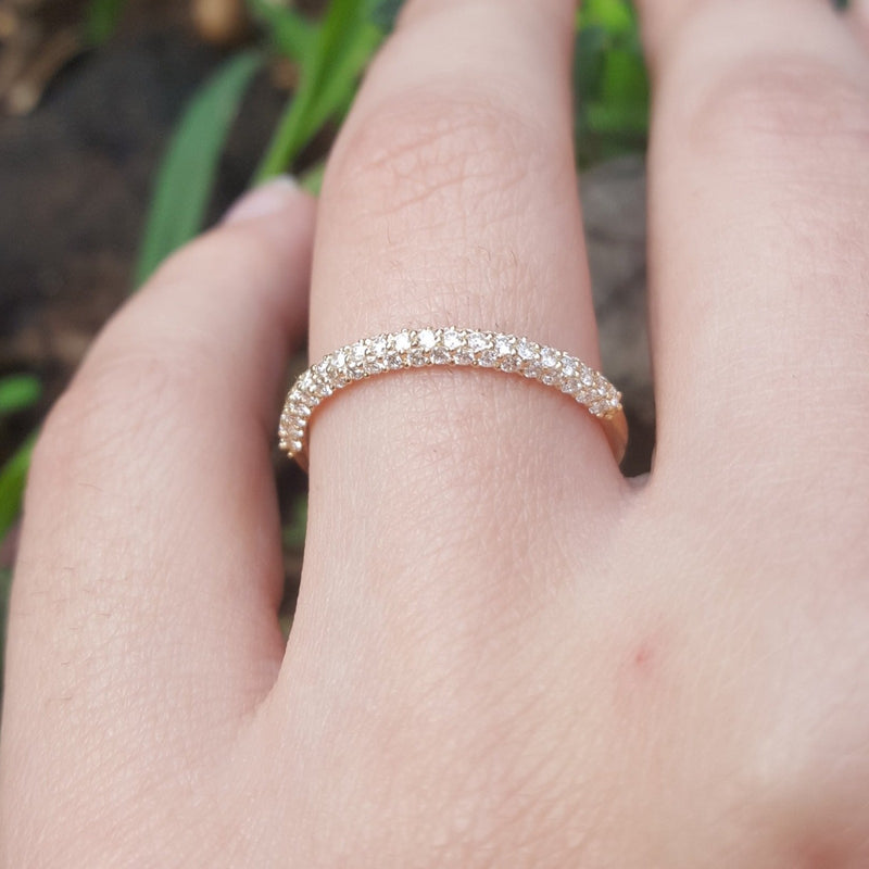 Natural diamond wedding band Clearance