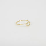 Love Knot Infinity Gold Ring – Dainty Promise Ring For Her – Simple Sun & Moon Wedding Band – Thin Solid 18k Gold Ring – Handmade Jewelry