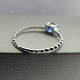 Oval Shaped Blue Sapphire Ring
