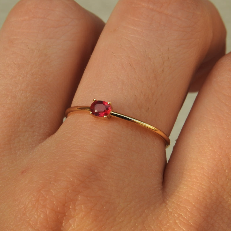 Amazon.com: Oval halo engagement rings for women Oval ruby Ring halo hidden  rubies ring anniversary gift - Gemma (Lab-created Ruby) : Handmade Products