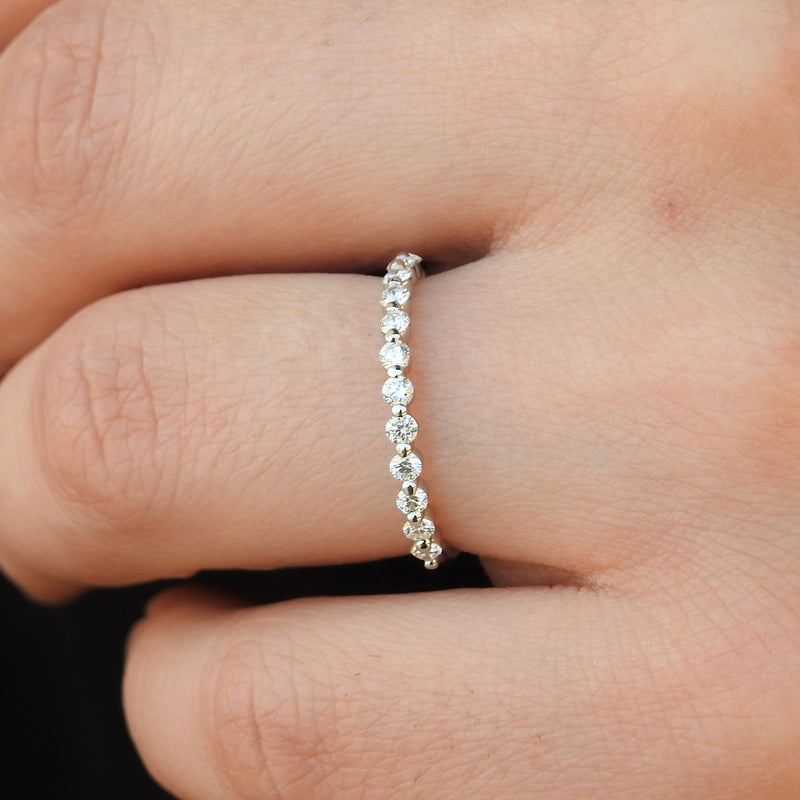 Diamond bubble wedding band Clearance