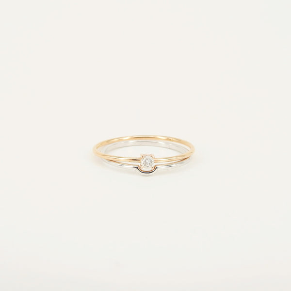 Matching Solid 18 k Gold Ring "Smooth and Shinny"