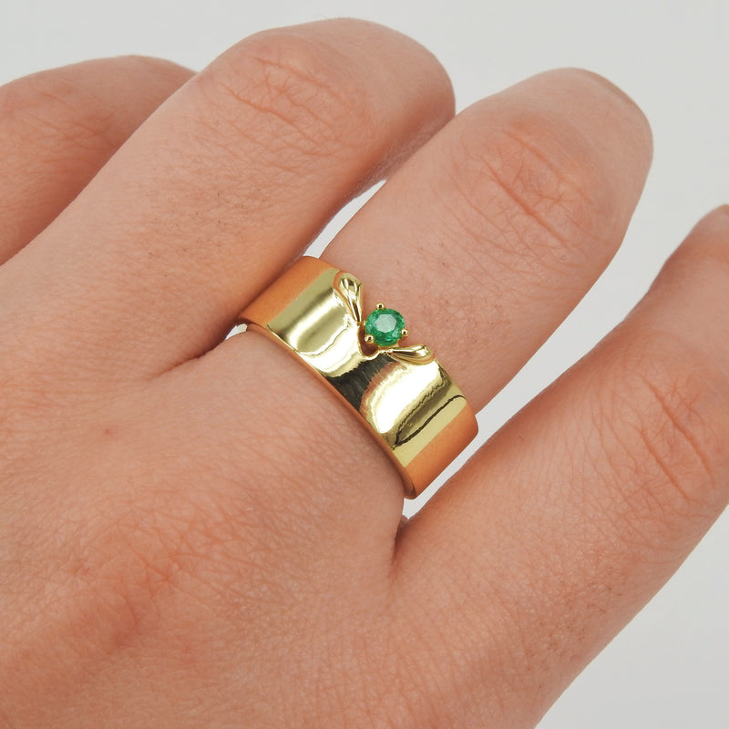 14K Solid Gold Tricolor THICK Rolling Ring - IN STOCK! FREE SHIPPING! |  Uctuk.com