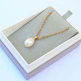 Statement Baroque Elegance: Large Floating Freshwater Pearl Necklace