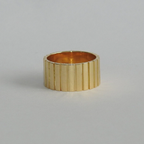 Pinky Ring • Signet Ring • Unique Engagement Ring Set • Solid Gold Ring • Promise Ring • Unique Statement Ring • Corrugated 18K Gold Ring