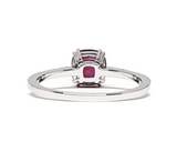 1.28 CT Deep Red Ruby Engagement Ring