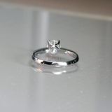Unique Solitaire Engagement Ring • Floating Solitaire Diamond Ring • Wedding Ring • GIA Certified Diamond • Bridal jewelry