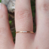 Small Natural Dainty Diamond Ring